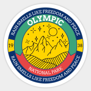 Olympic National Park Hiking Camping Outdoors Outdoorsman Sticker